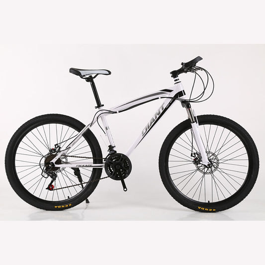 24 26 Inches Variable Speed Mountain Bike Adult Outdoor Two-disc Brake Shock-absorbing Dirt Bicycle For Men And Women