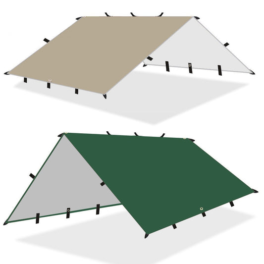 4x3m 3x3m Awning Waterproof Tarp Tent Shade Ultralight Garden Canopy Sunshade Outdoor Camping Tourist Beach Sun Shelter