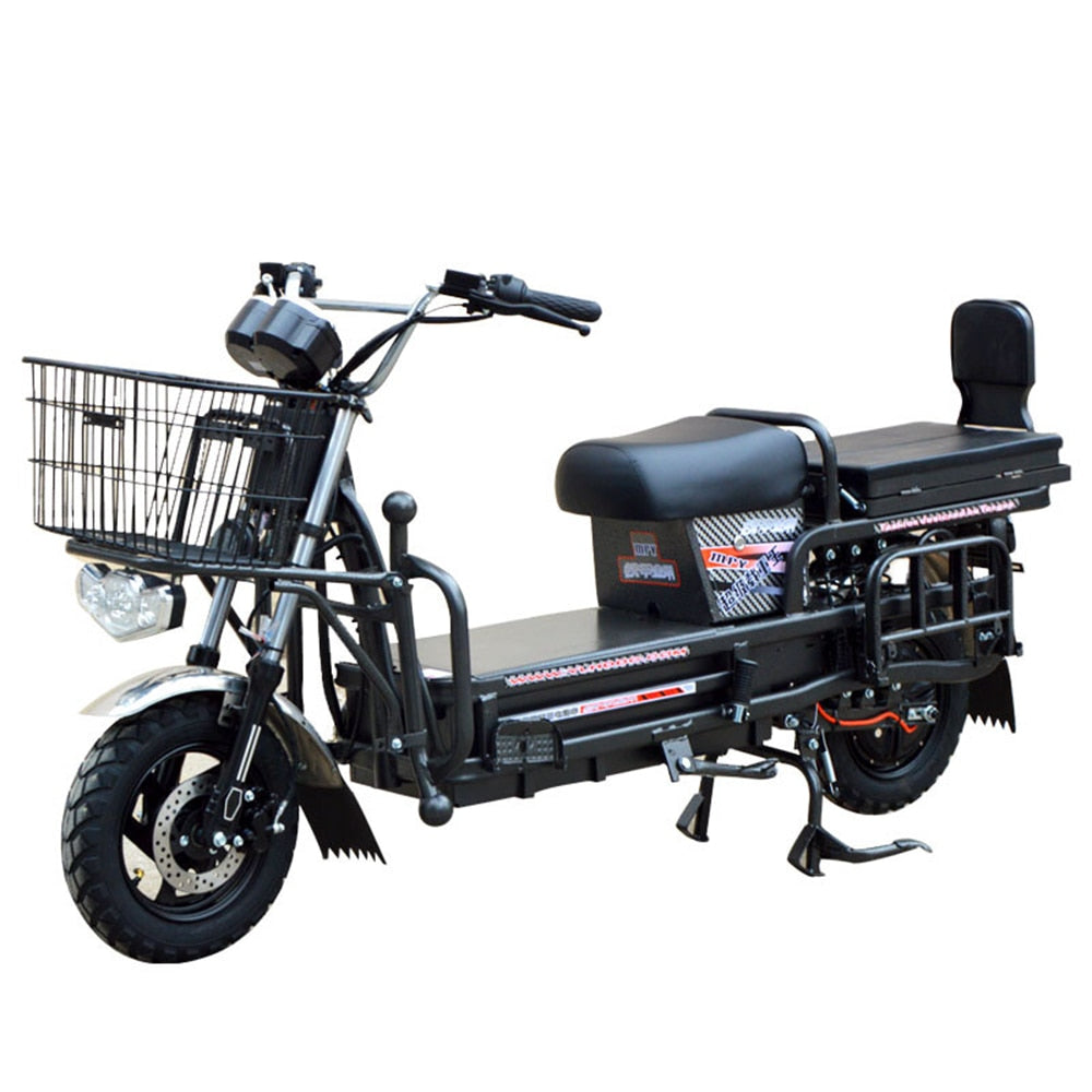 Electric Motorcycle Cargo Electromobile With Front And Rear Dual Disc Brakes Explosion-Proof Tubeless Tire 3rd Gear